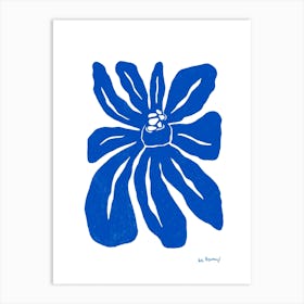 Blue Flower Collection 1 Art Print