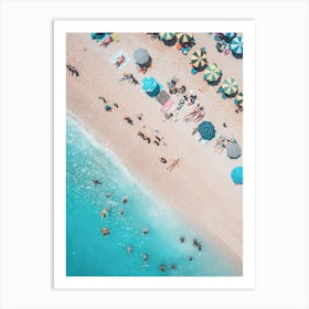 Aerial Beach Print, Beach Photography Art Print