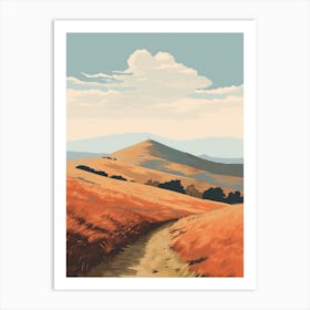 The Malvern Hills England 1 Hiking Trail Landscape Art Print