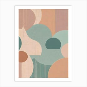 Abstract Pastel Pattern 2 Art Print