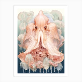 Dumbo Octopus Illustration 12 Art Print
