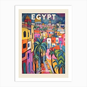 Cairo Egypt 2 Fauvist Painting  Travel Poster Art Print