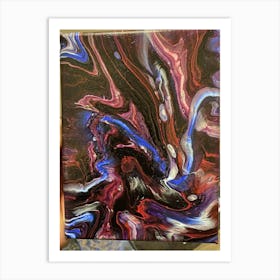 Abstract Red and Blue Art Print