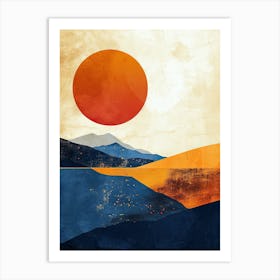 Sunset Canvas Print Art Print