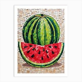 Watermelon Mosaic 2 Art Print