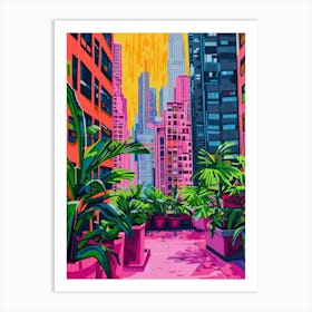 Pink City 7 Art Print