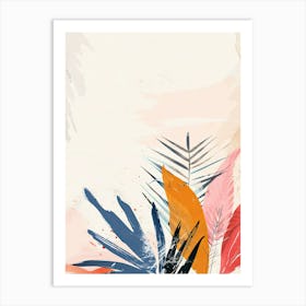 Abstract Tropical Boho Póster