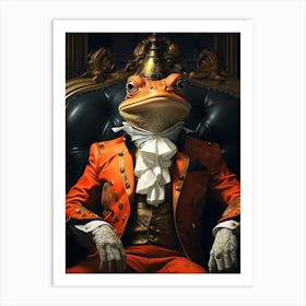 Frog In A Suit 1 Art Print