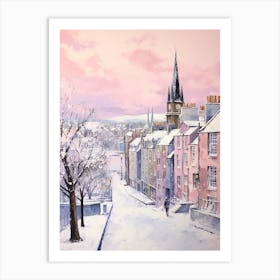 Dreamy Winter Painting St Andrews United Kingdom 1 Art Print