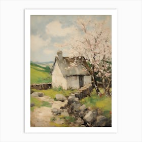 Small Cottage Impasto Painting 6 Art Print