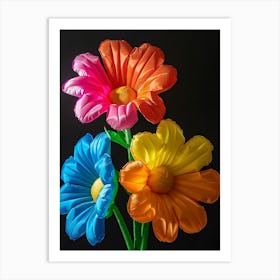 Bright Inflatable Flowers Gaillardia 1 Art Print