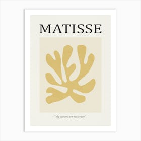 Inspired by Matisse - Yellow Flower 03 Art Print
