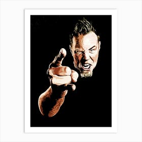 James Hetfield Heavy Metal Art Print