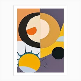Solar Eclipse Musted Pastels Space Art Print