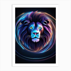 Lion Head 2 Art Print