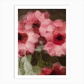 Pink Flowers In A Vase Art Print