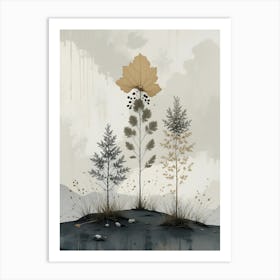 Falling Leaves Art Print