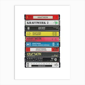 Kraftwerk - Albums - Cassette Print Art Print