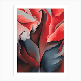 Georgia O'Keeffe - The Red Maple at Lake George Art Print