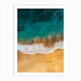 Aerial View Of A Beach 159 Art Print