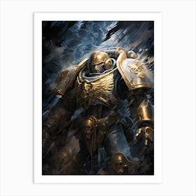 Ultramarine Battle Brother 03 Art Print