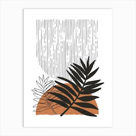 Minimal Geo Botanical Scandinavian 3 Art Print