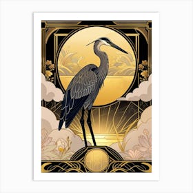 Heron 1 Art Print