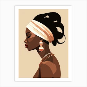 African Woman Portrait 3 Art Print