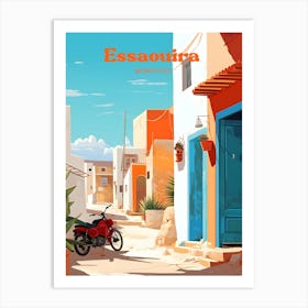 Essaouira Morocco Seaside Modern Travel Art Art Print