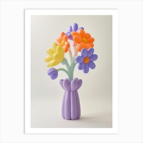 Dreamy Inflatable Flowers Lilac 3 Art Print