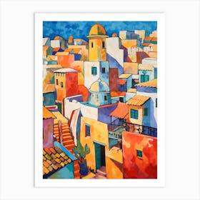 Essaouira Morocco 1 Fauvist Painting Art Print