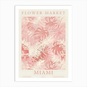 Flower Market Miami Art Print