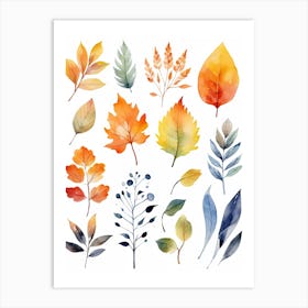 Cute Autumn Fall Scene 77 Art Print