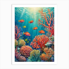 Coral Reef 7 Art Print