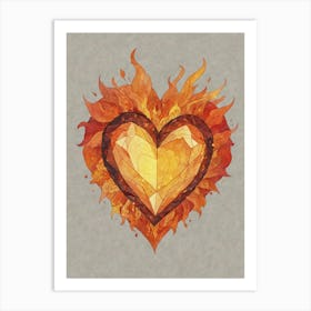 Heart Of Fire 23 Art Print