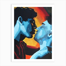 Blue Kiss Art Print