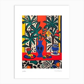 London United Kingdom Matisse Style 2 Watercolour Travel Poster Art Print