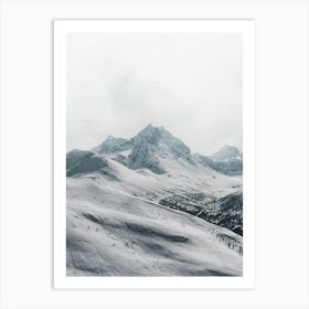 Snowy Mountains Art Print