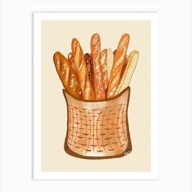 O Ma Baguette! - Poster Art Print