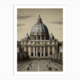 St Peter'S Basilica 1 Art Print