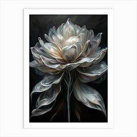 White Peony Art Print