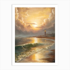 Sunset At The Beach 23 Art Print