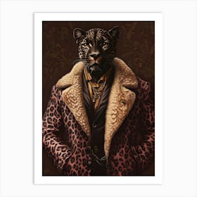 Leopard Coat Art Print