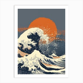 Great Wave Off Kanagawa Canvas Art Art Print