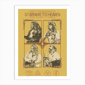 Stairway To Heaven Led Zeppelin Robert Plant , Jimmy Page , John Paul Jones , John Bonham Art Print