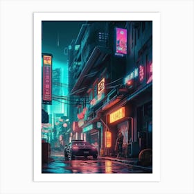 Cyborg City 1 Art Print