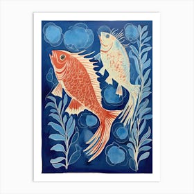 Two Fish In The Water Art Print