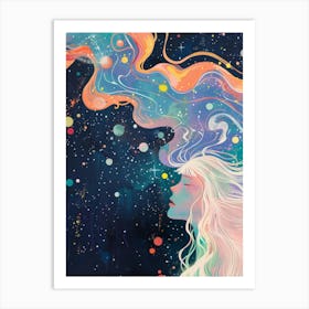 Galaxy Girl 1 Art Print