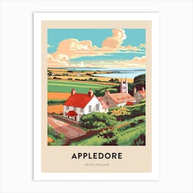 Devon Vintage Travel Poster Appledore 3 Art Print