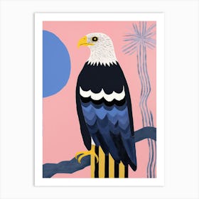 Playful Illustration Of Eagle For Kids Room 2 Art Print